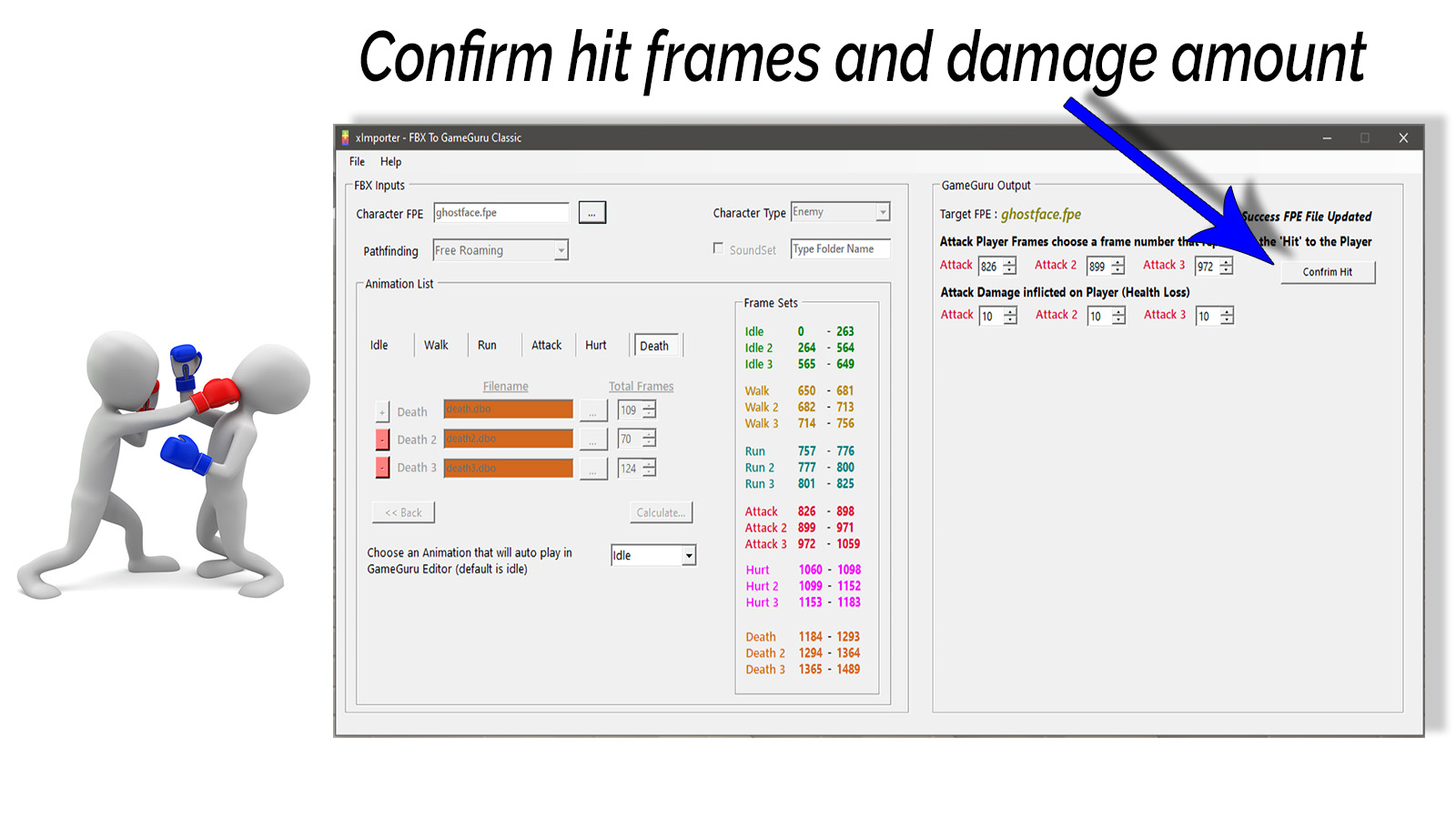 Confirm Hit Frames