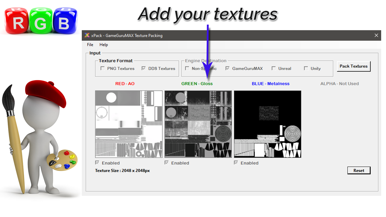 Select your Texture Files